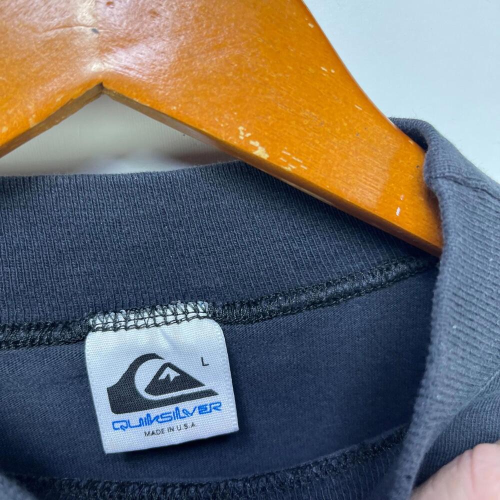 Vintage 90s Quiksilver USA Mock Neck Shirt Large - Picture 6 of 9